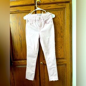 Dear John baby pink frayed leg jeans size 26